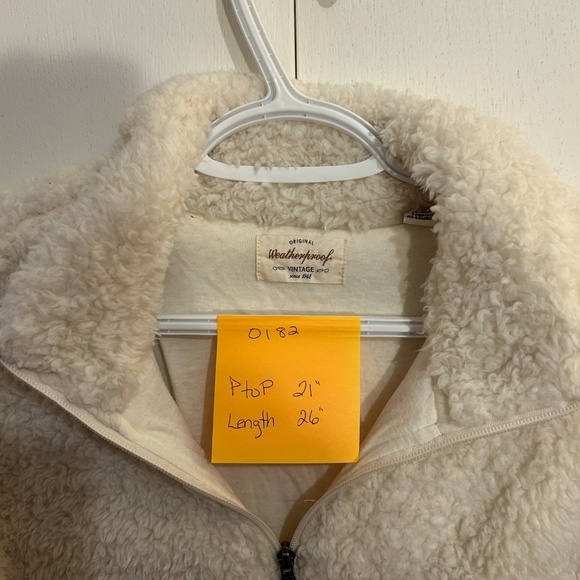 Original Weatherproof Vintage Women’s Sherpa Cream 1/4 Zip Pullover Size M - Picture 9 of 9